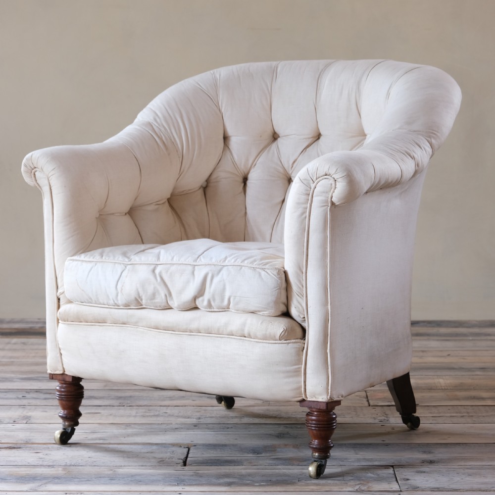 19th century Howard and sons tub armchair View VII