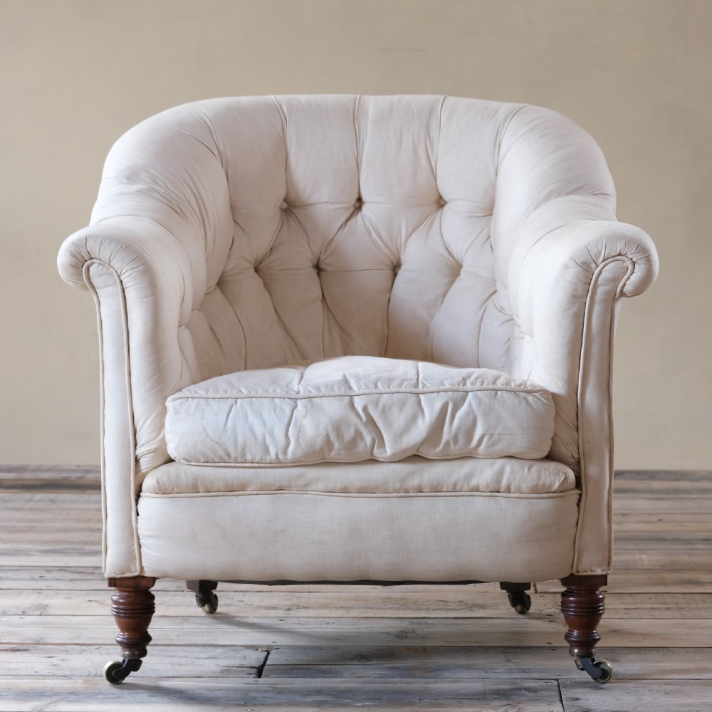 19th century Howard and sons tub armchair View VIII