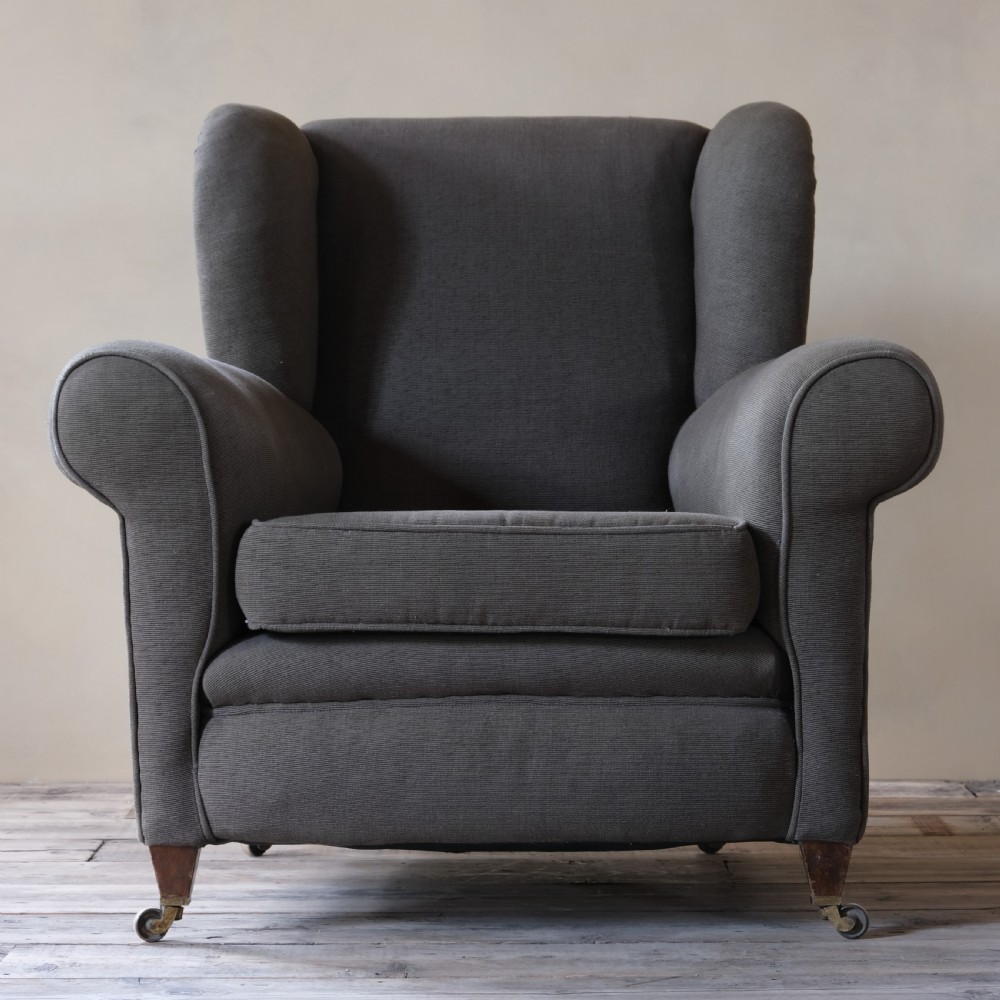 Large Harrods Of London Armchair C1920 View II