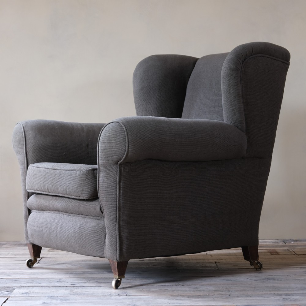 Large Harrods Of London Armchair C1920 View III