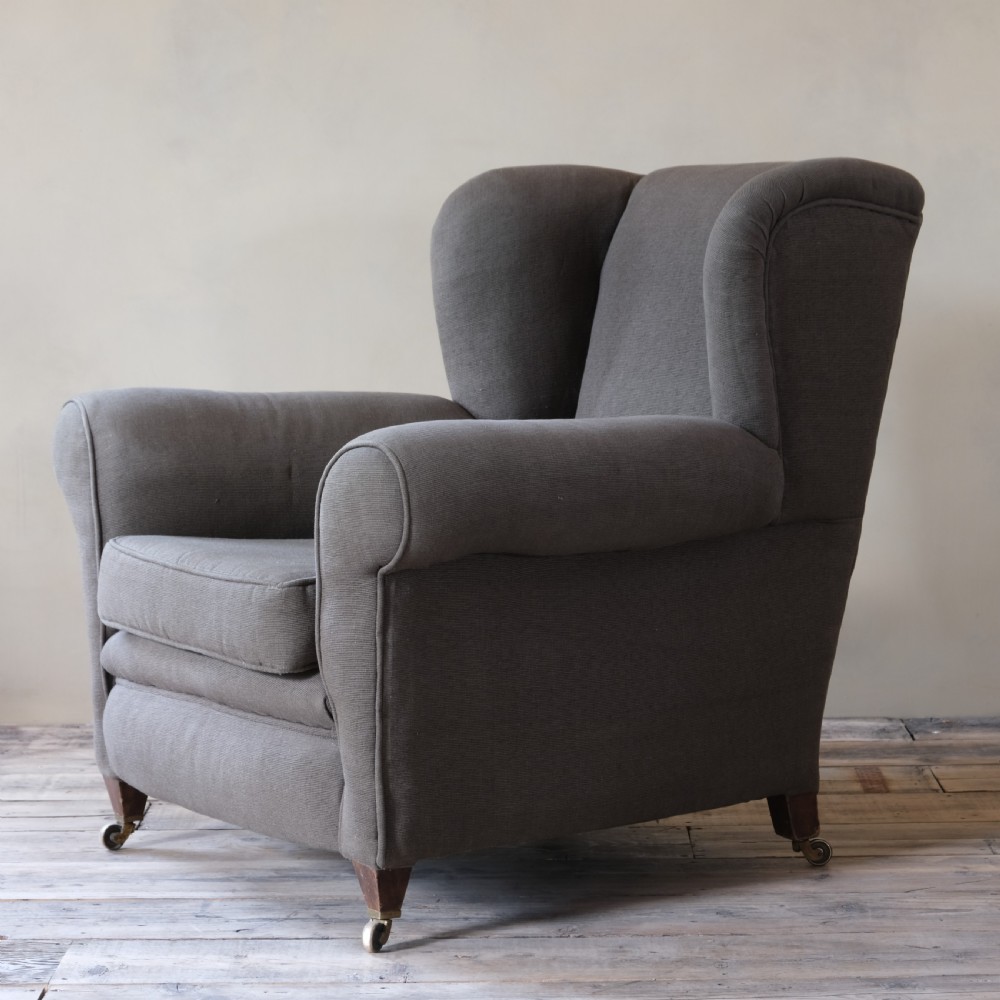 Large Harrods Of London Armchair C1920 View IV