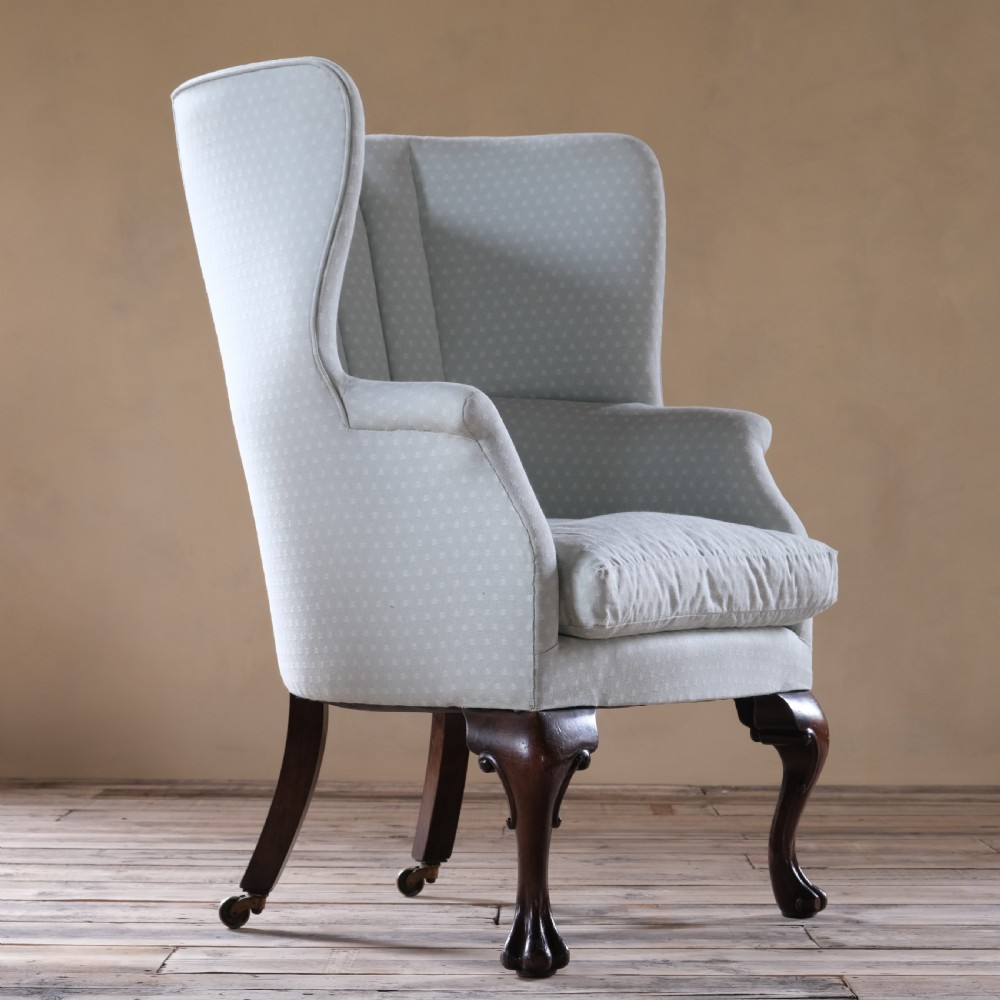 Large Antique Country House Barrel Back Armchair View III
