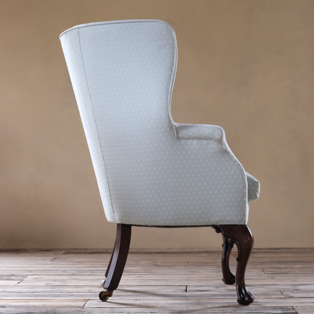 Large Antique Country House Barrel Back Armchair View IV