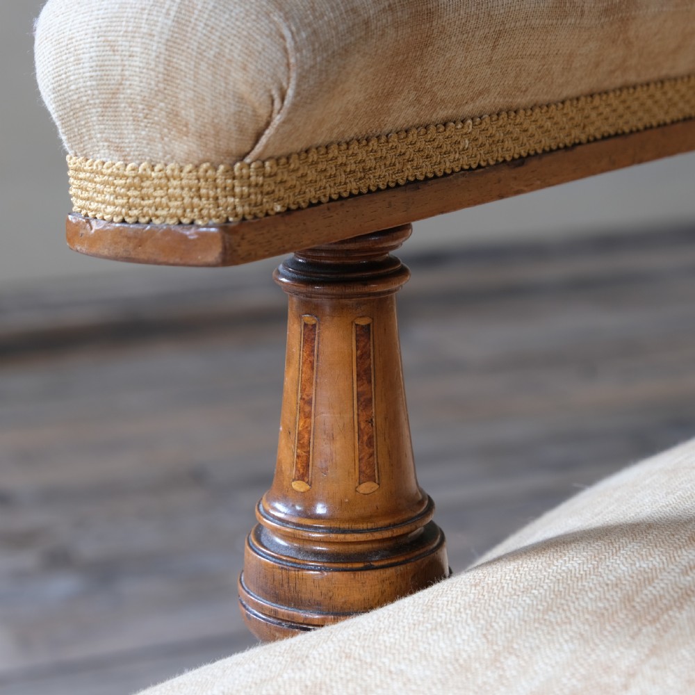 19th century walnut open armchair View VIII