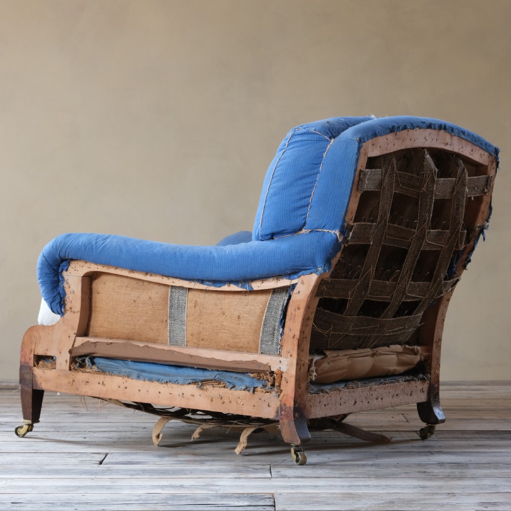 Large Antique Howard Style 'Grafton' Armchair View V