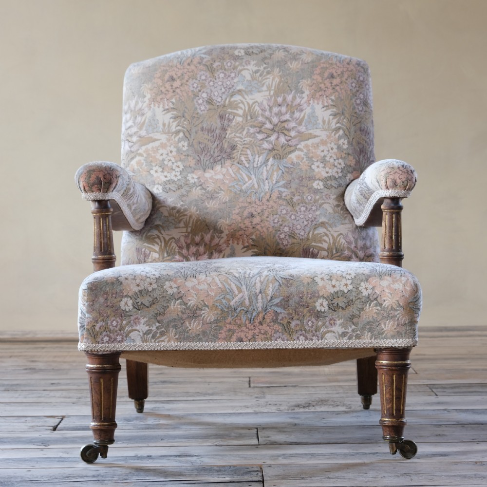 Pair Of 19Th Century Gillows Armchairs C1860 View III