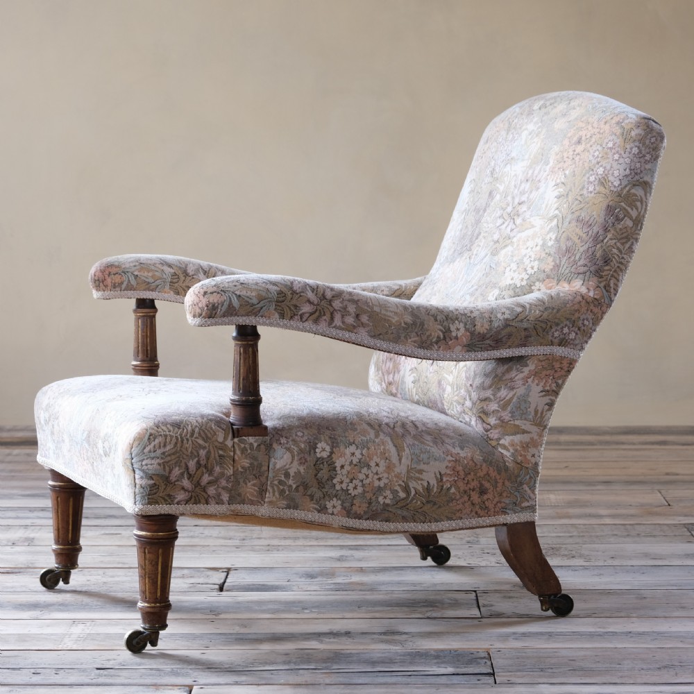 Pair Of 19Th Century Gillows Armchairs C1860 View V