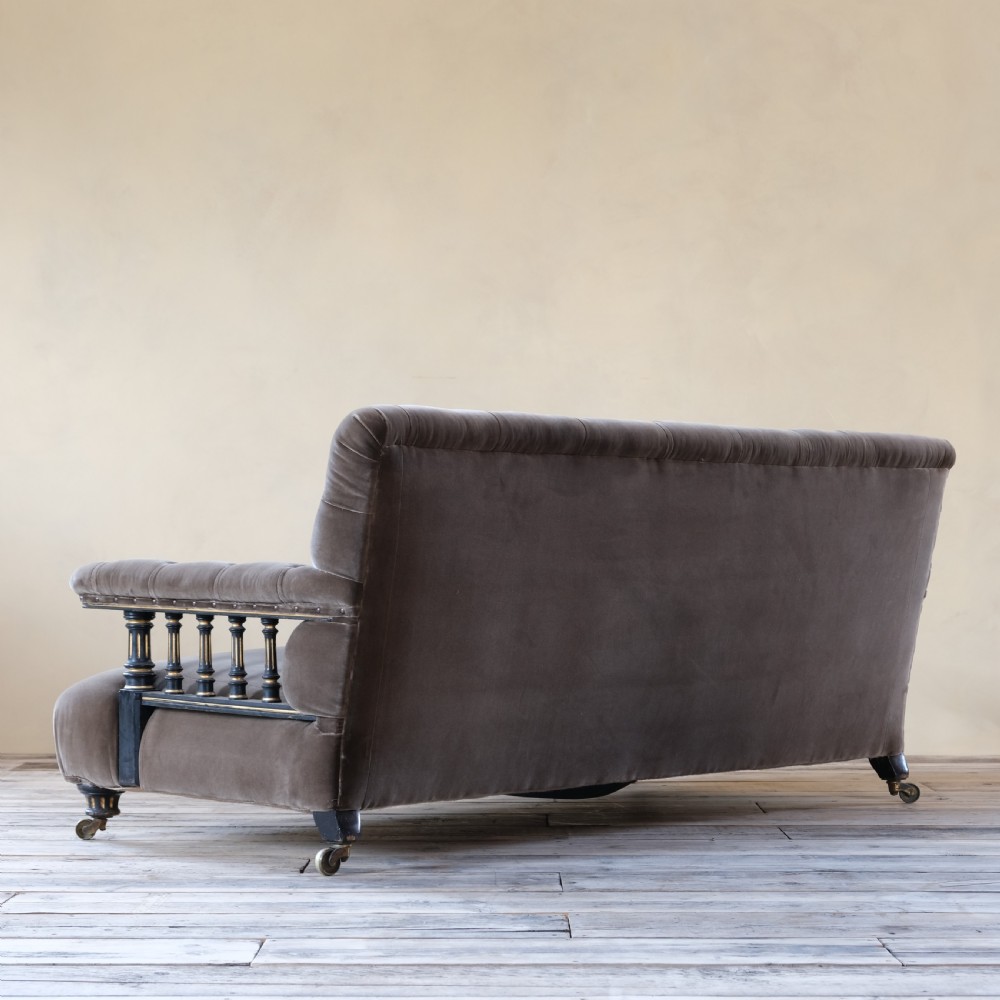 Howard and Sons aesthetic movement open arm sofa View VI