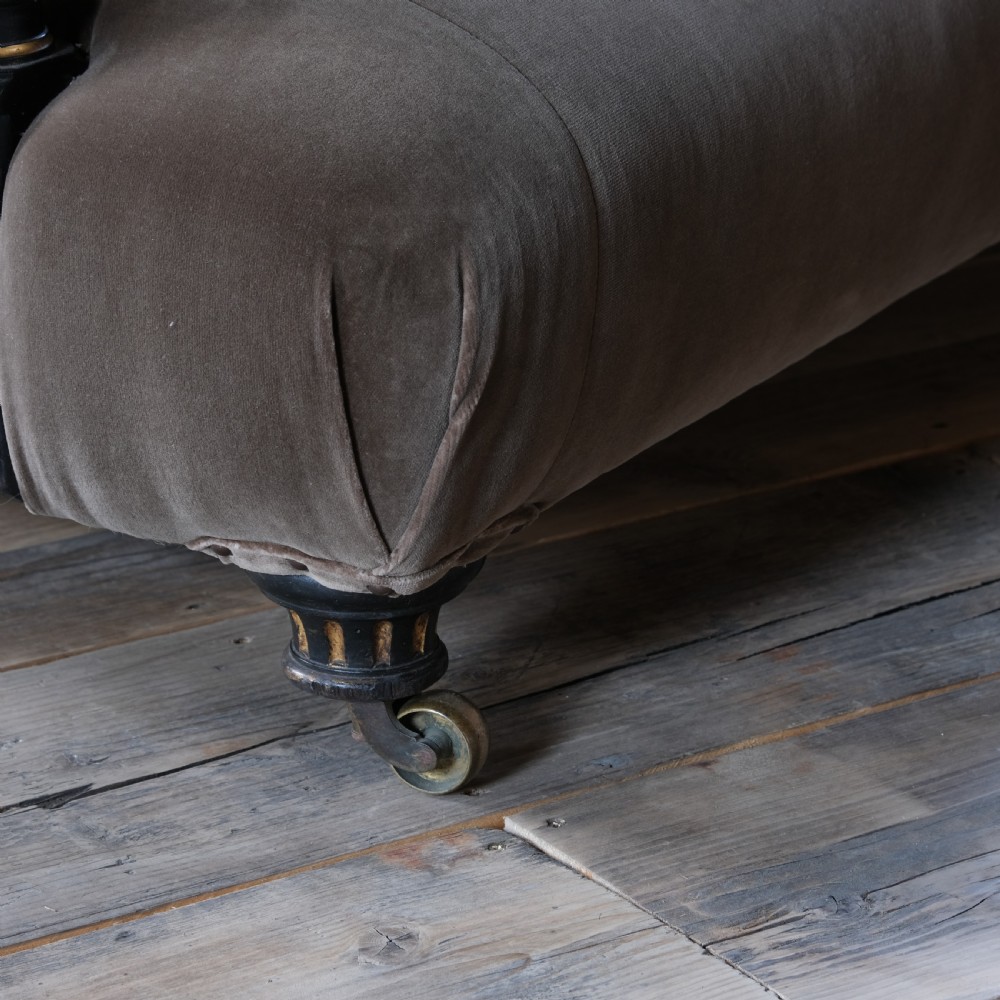 Howard and Sons aesthetic movement open arm sofa View XI