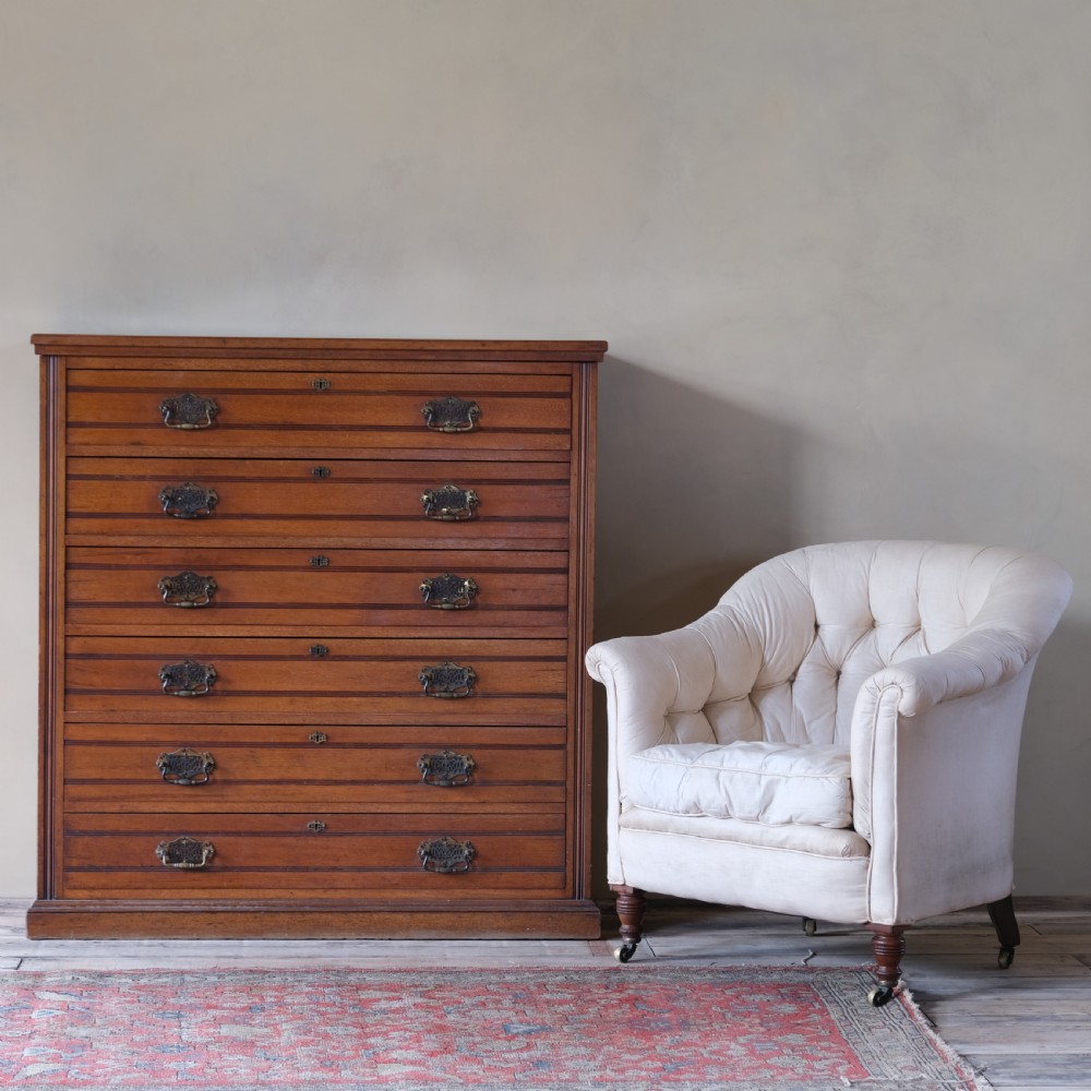 antique mahogany chest of drawers c1900 View IV