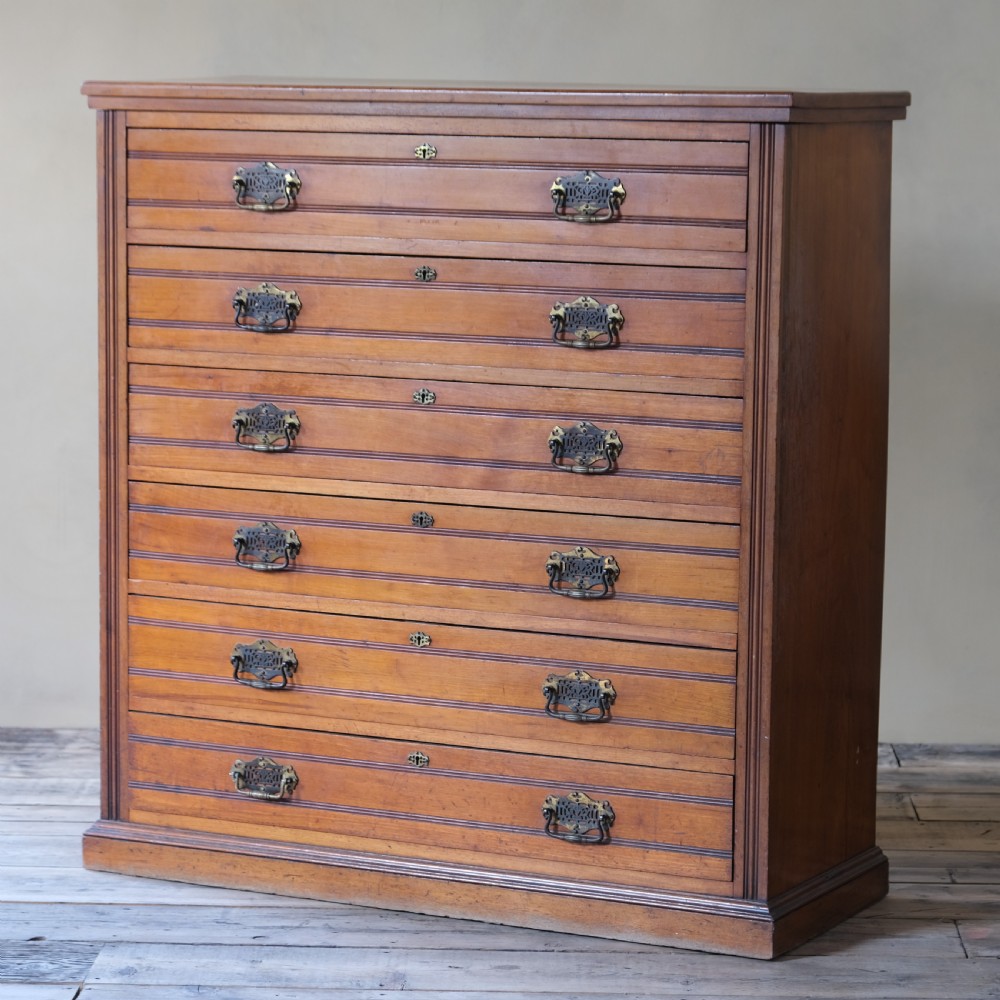 antique mahogany chest of drawers c1900 View VI
