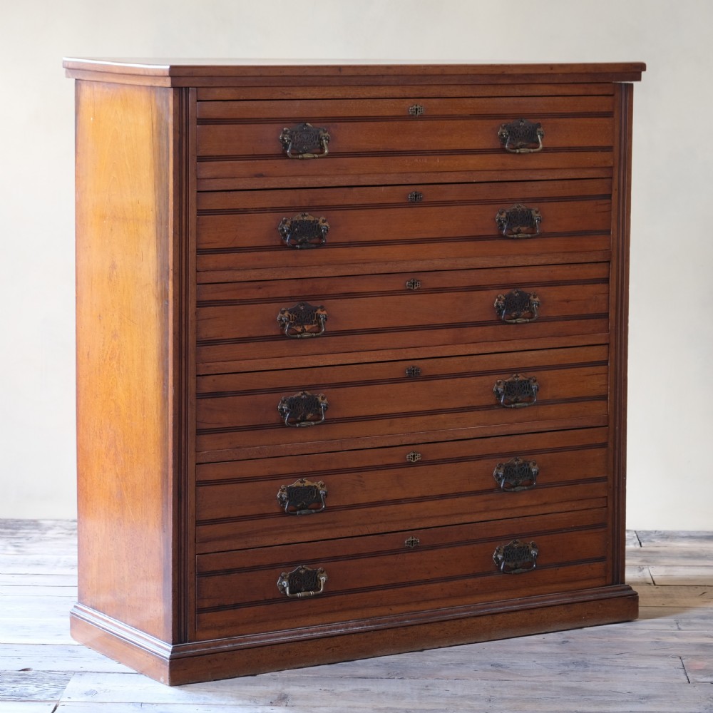 antique mahogany chest of drawers c1900 View VII