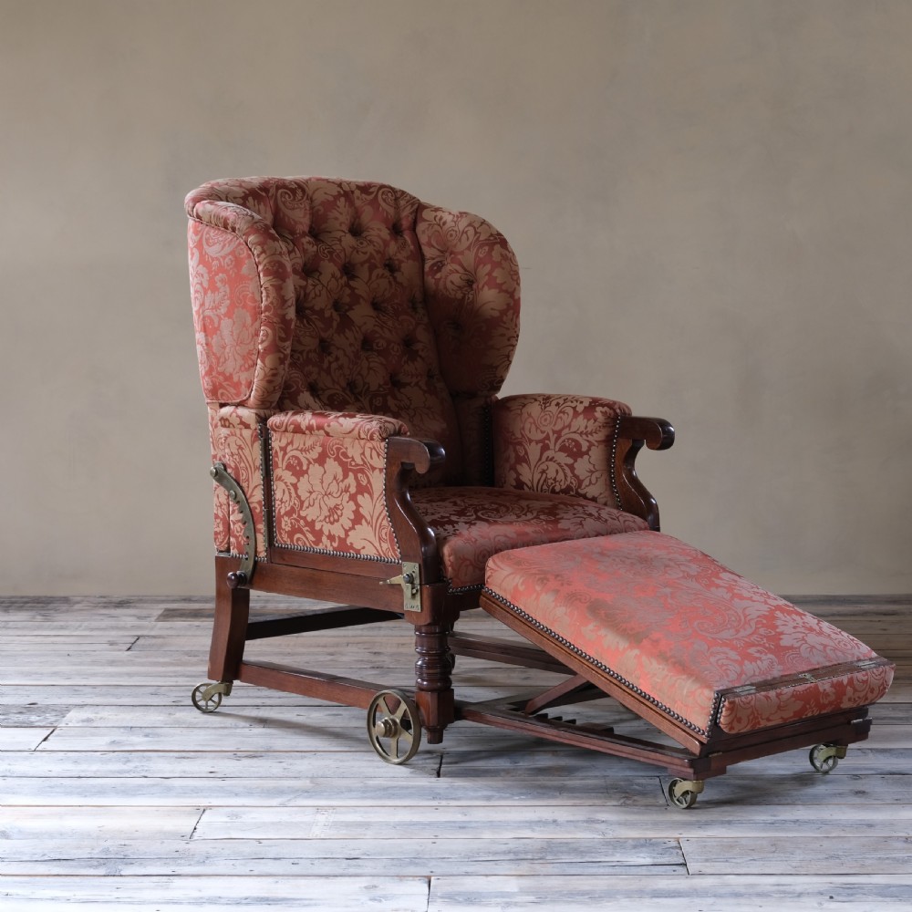 19th century mahogany Convalescing invalid chair by Collinge & Co Ltd View IV