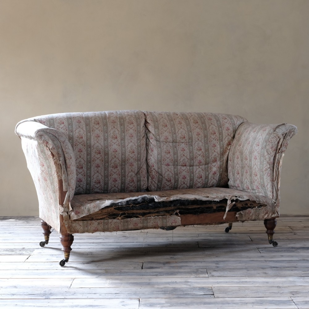 19th Century Howard & Sons Grantley Sofa c1880 View II