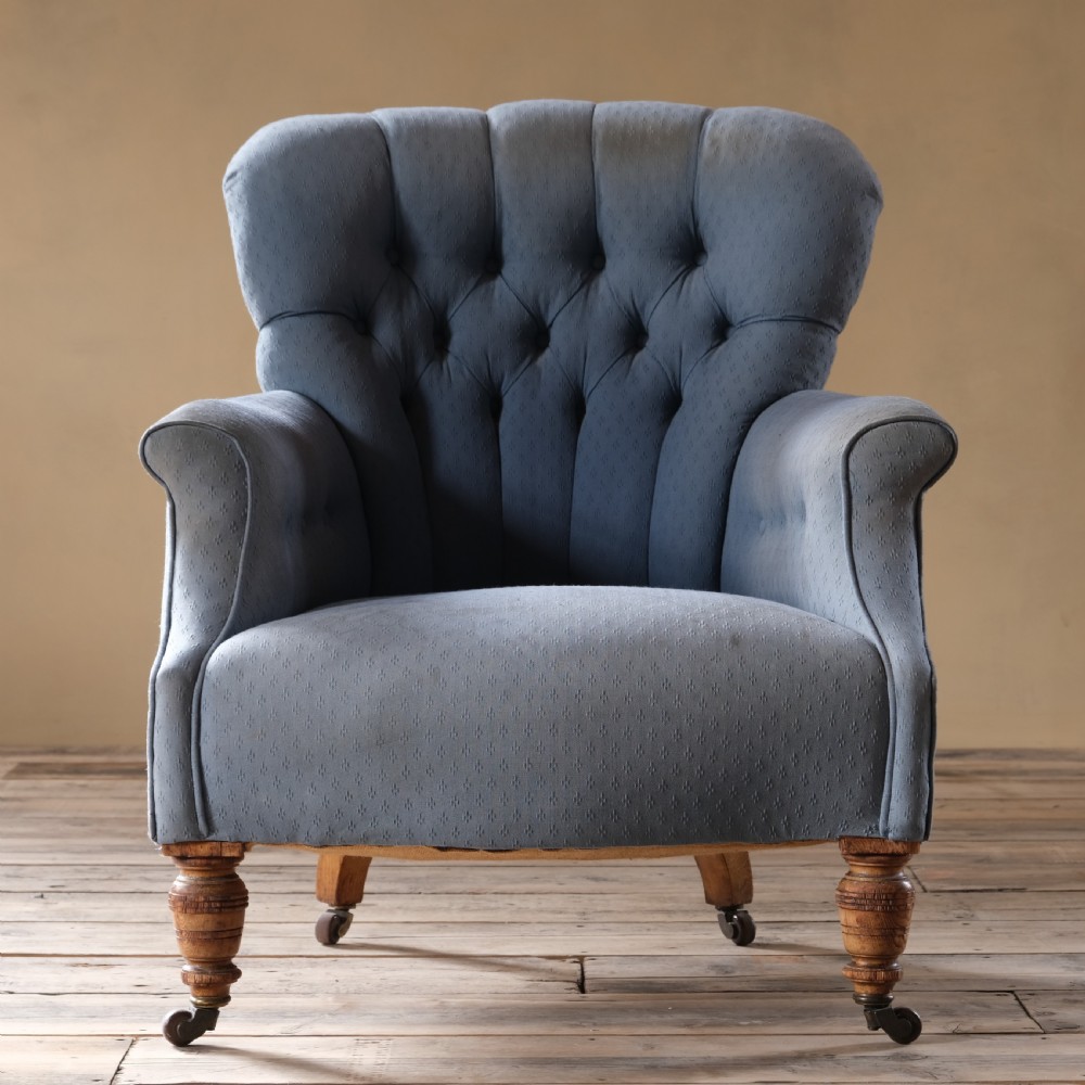 19th century spoon back armchair by Hampton and sons - Pall Mall London View III