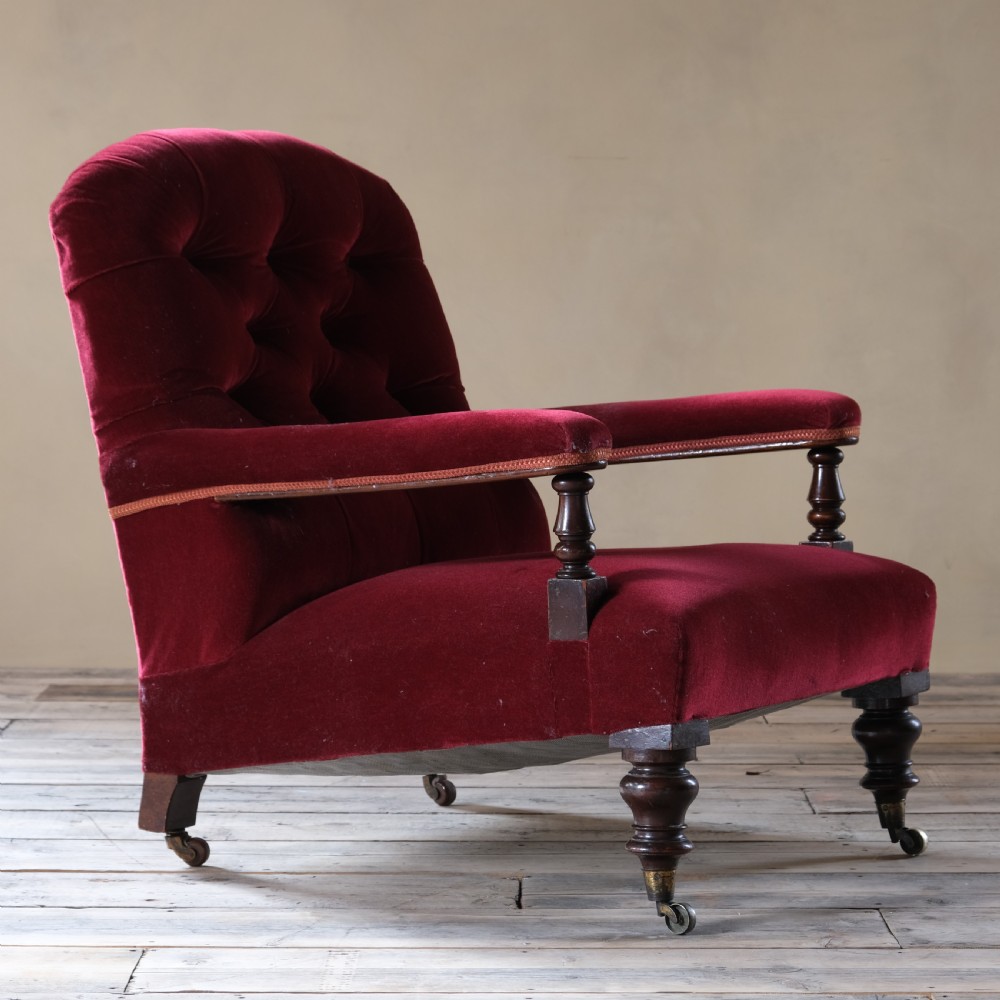 19th century Howard style open armchair  View III