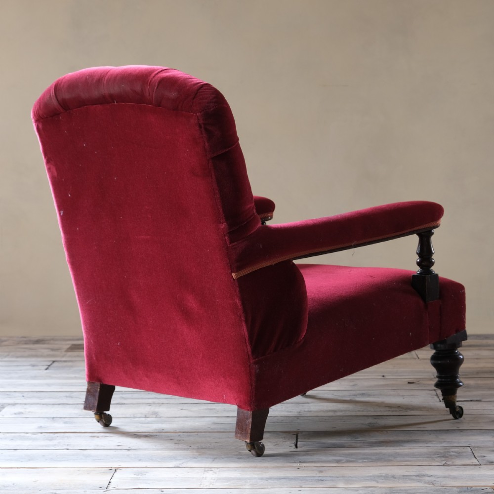19th century Howard style open armchair  View V