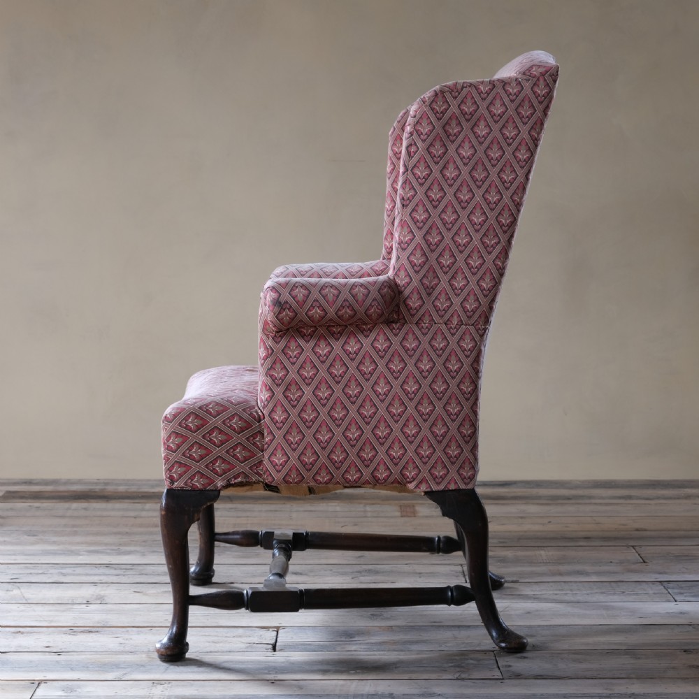 18th century style century wing back armchair c1900 View III