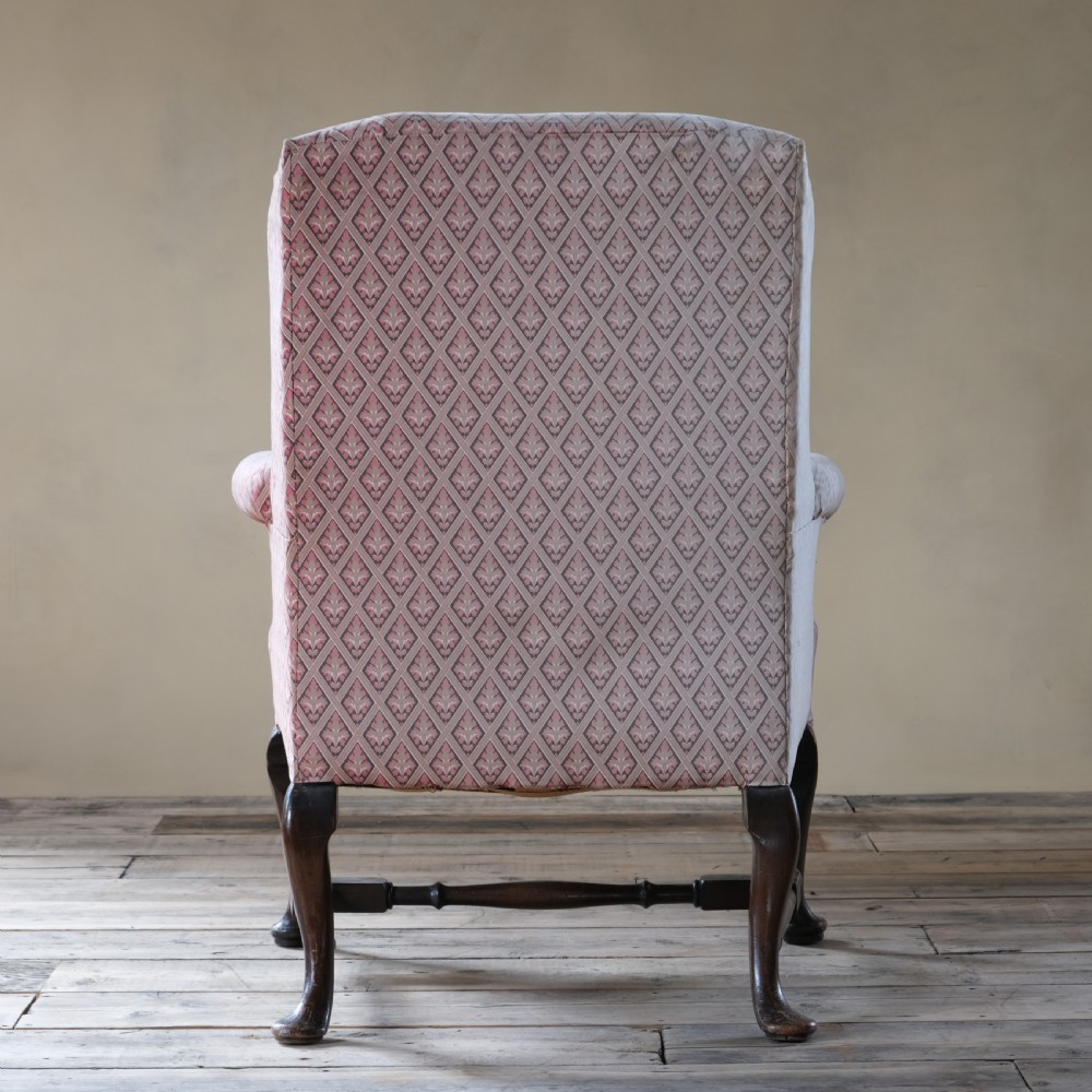 18th century style century wing back armchair c1900 View VI
