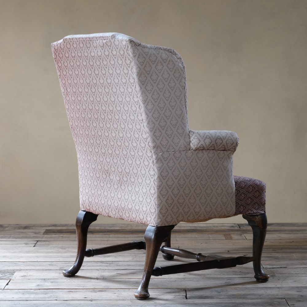 18th century style century wing back armchair c1900 View VII