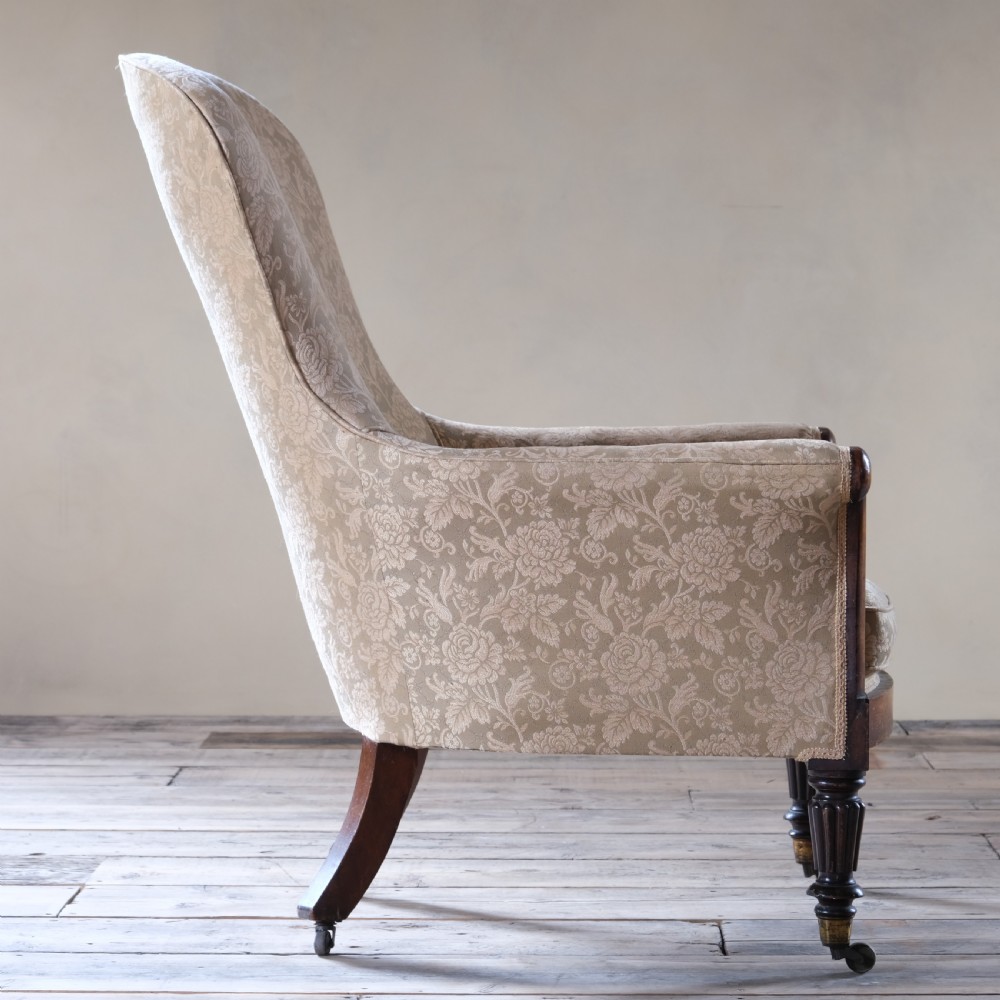 19th century spoon back arm chair in the manner of Gillows c1840 View III