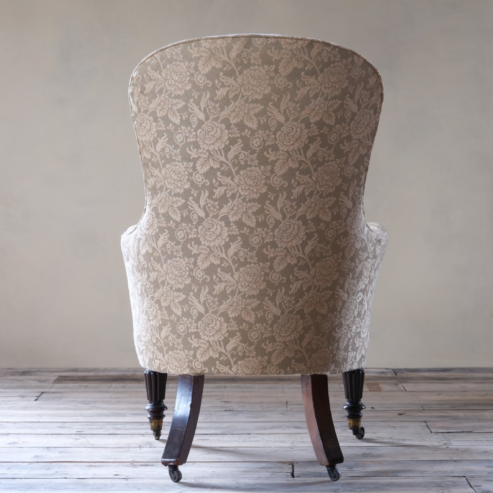19th century spoon back arm chair in the manner of Gillows c1840 View V