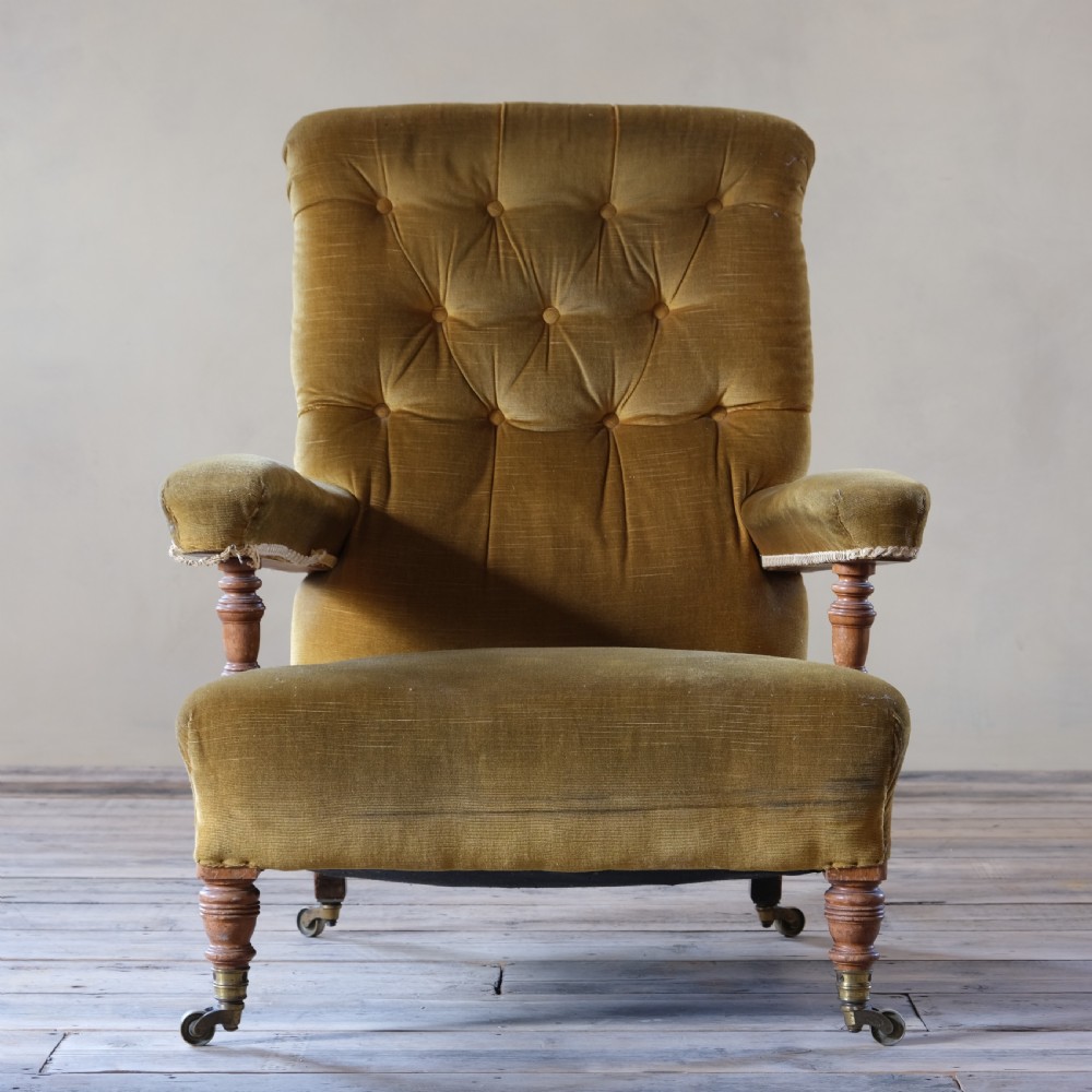 19th century Howard and sons open armchair c1890 View III