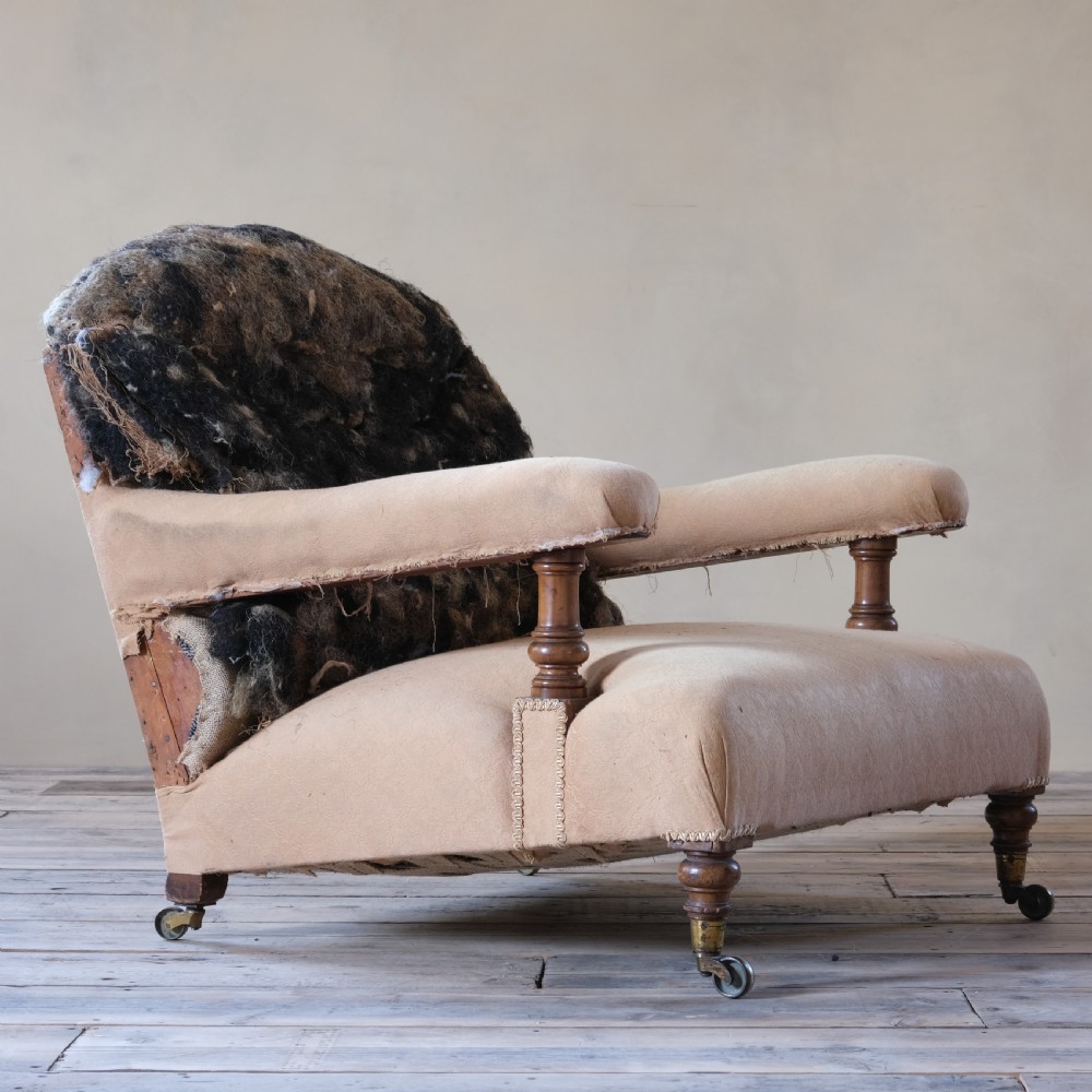 19th century Howard and sons open armchair c1860 View IV