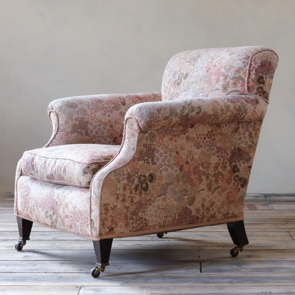 antique floral country house armchair View II