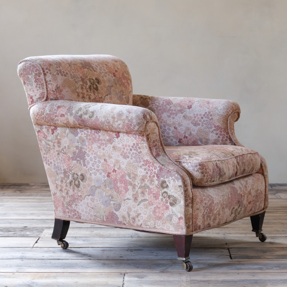 antique floral country house armchair View IV