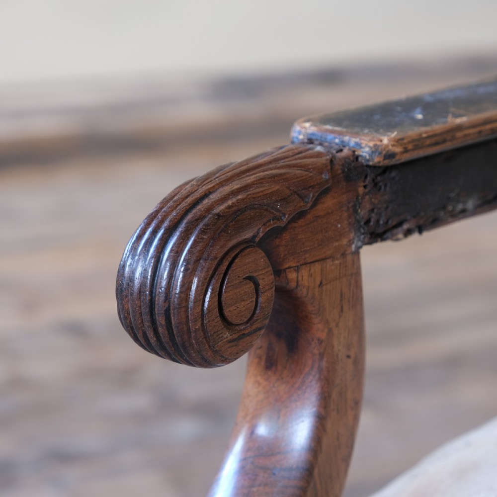 regency rosewood open armchair attributed to Gillow c1835 View VIII