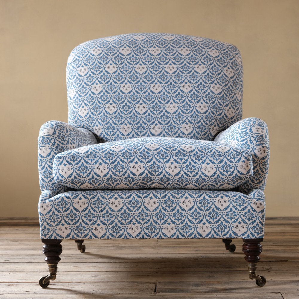 19th century Howard and sons Grafton armchair c1870 View II