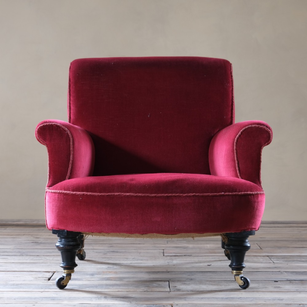 19th century Howard style armchair c1880 View III