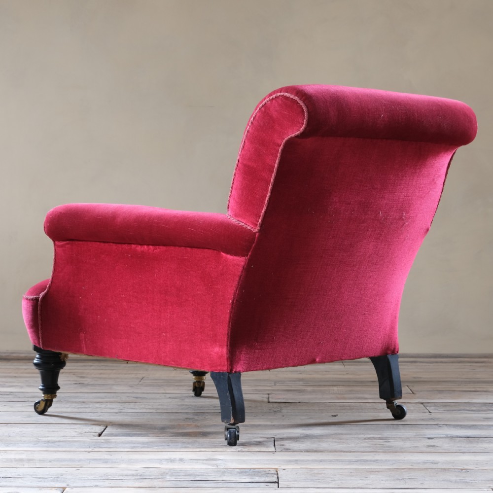 19th century Howard style armchair c1880 View VI