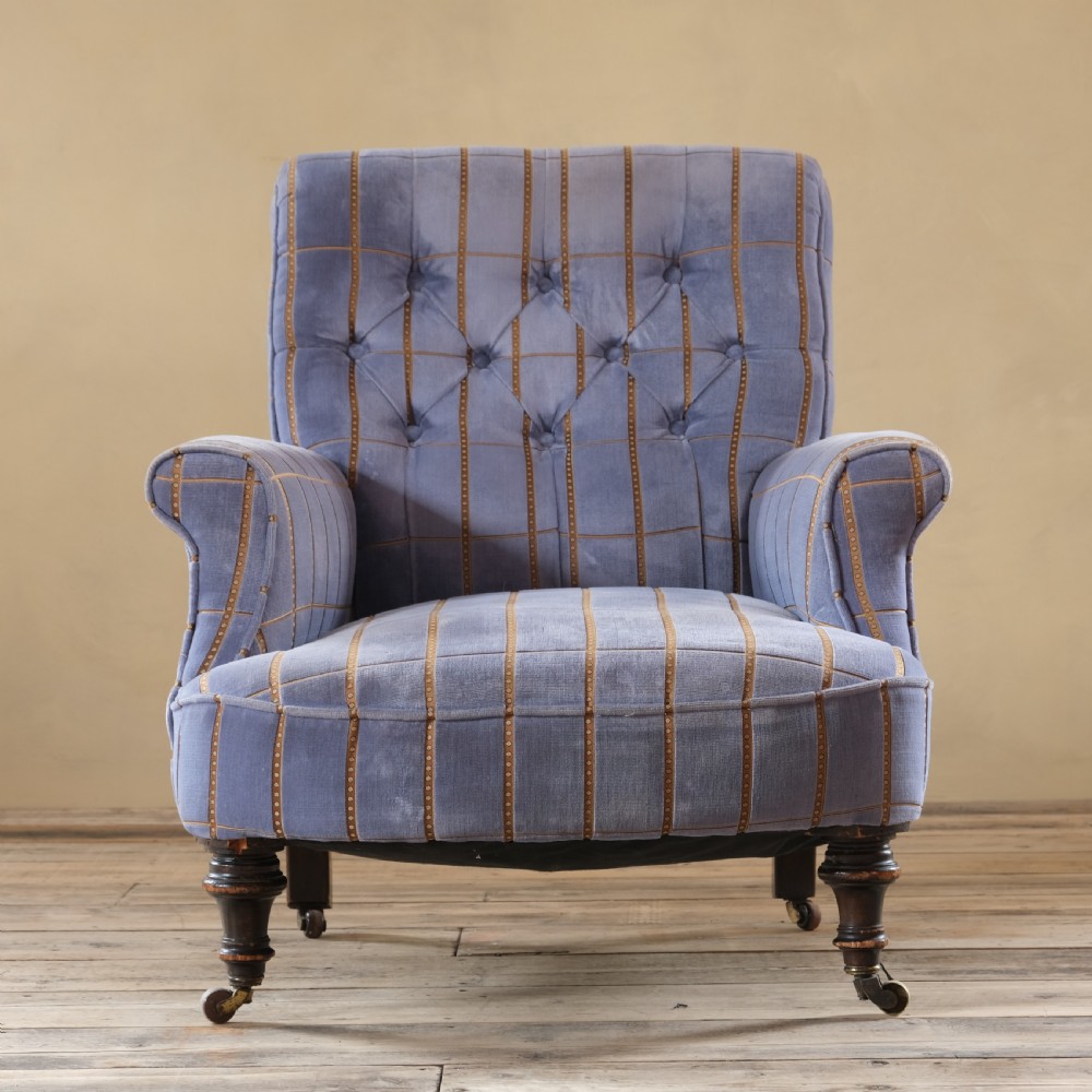 19th century Howard style armchair c1880 View II
