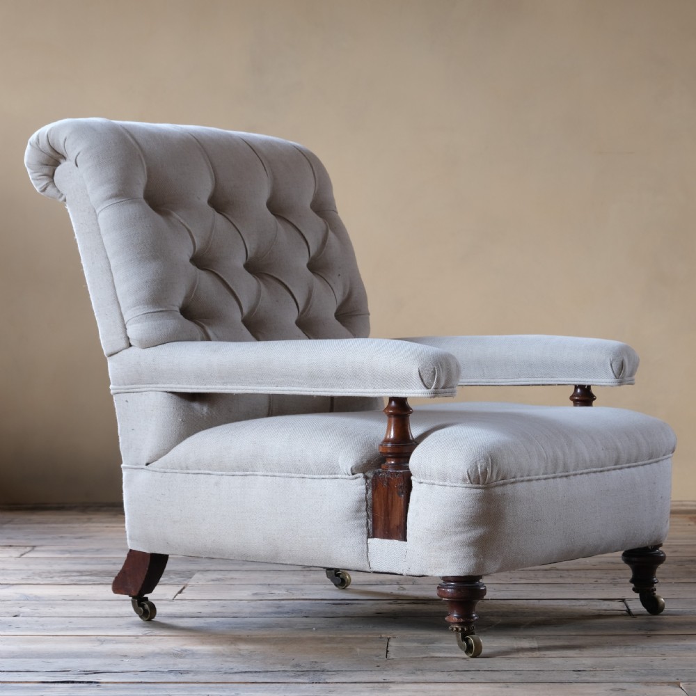 19th century open armchair by Holland & Sons