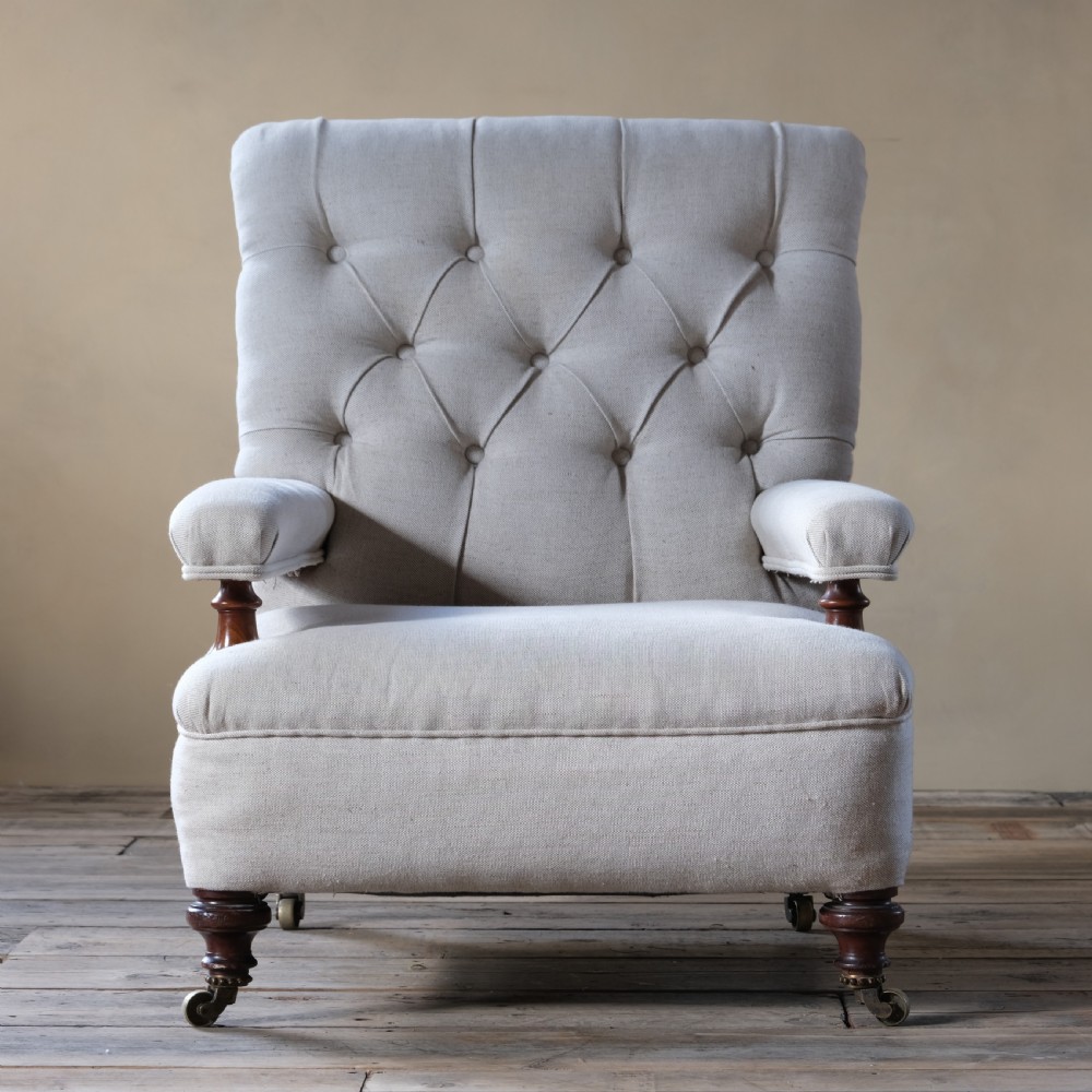 19th century open armchair by Holland & Sons View II