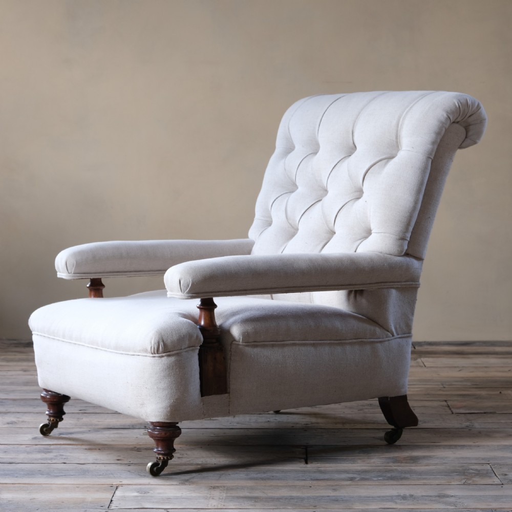 19th century open armchair by Holland & Sons View III
