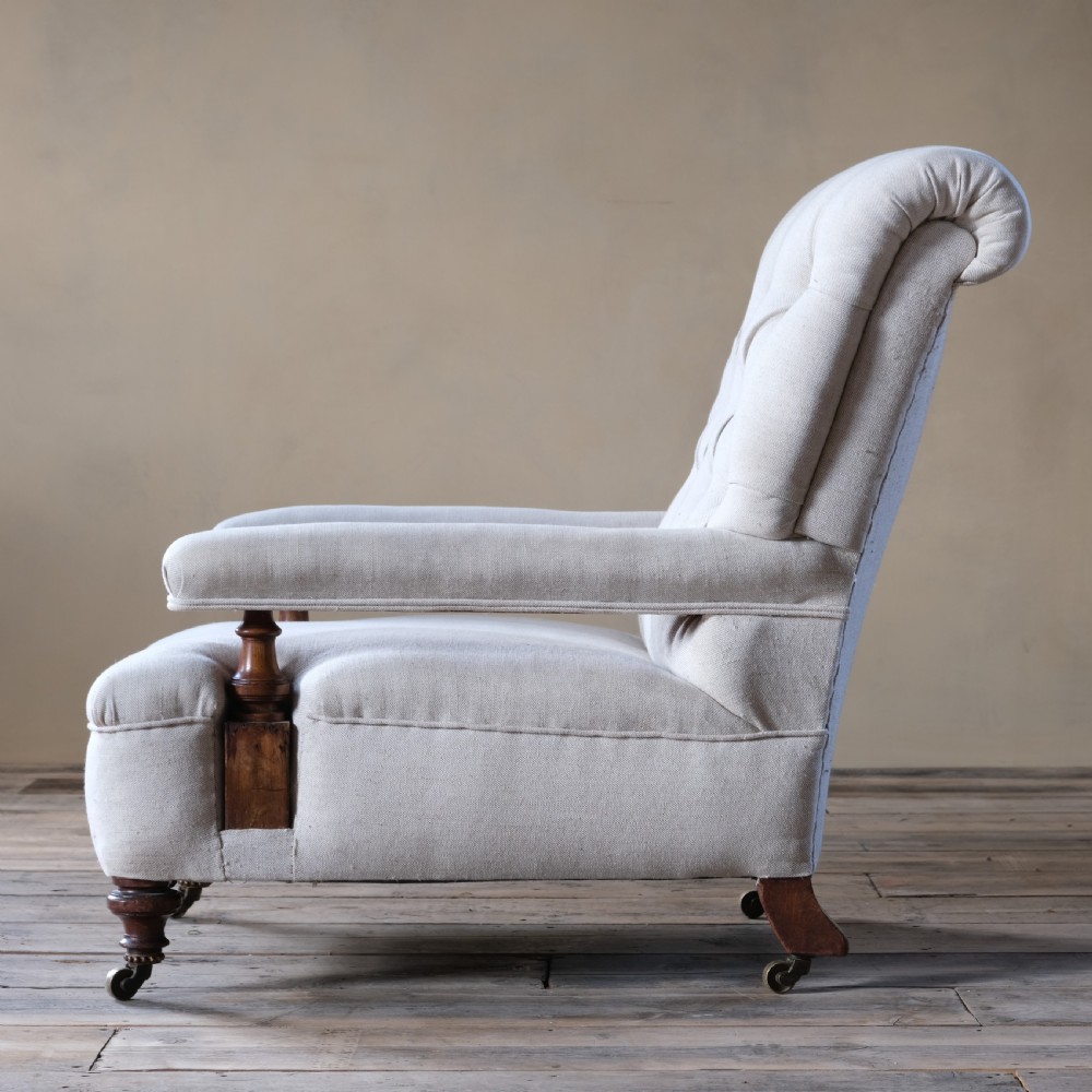 19th century open armchair by Holland & Sons View IV