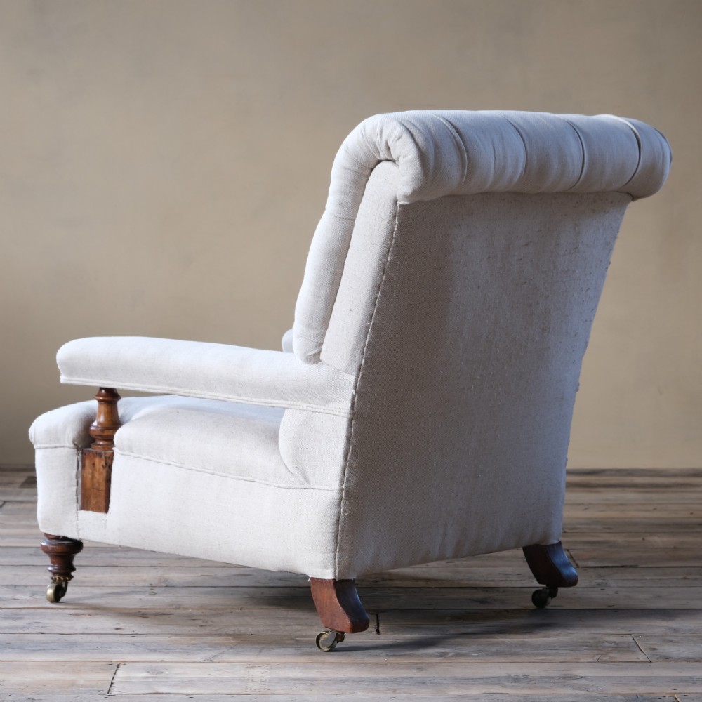 19th century open armchair by Holland & Sons View V