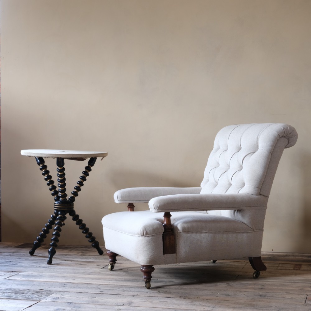 19th century open armchair by Holland & Sons View VI
