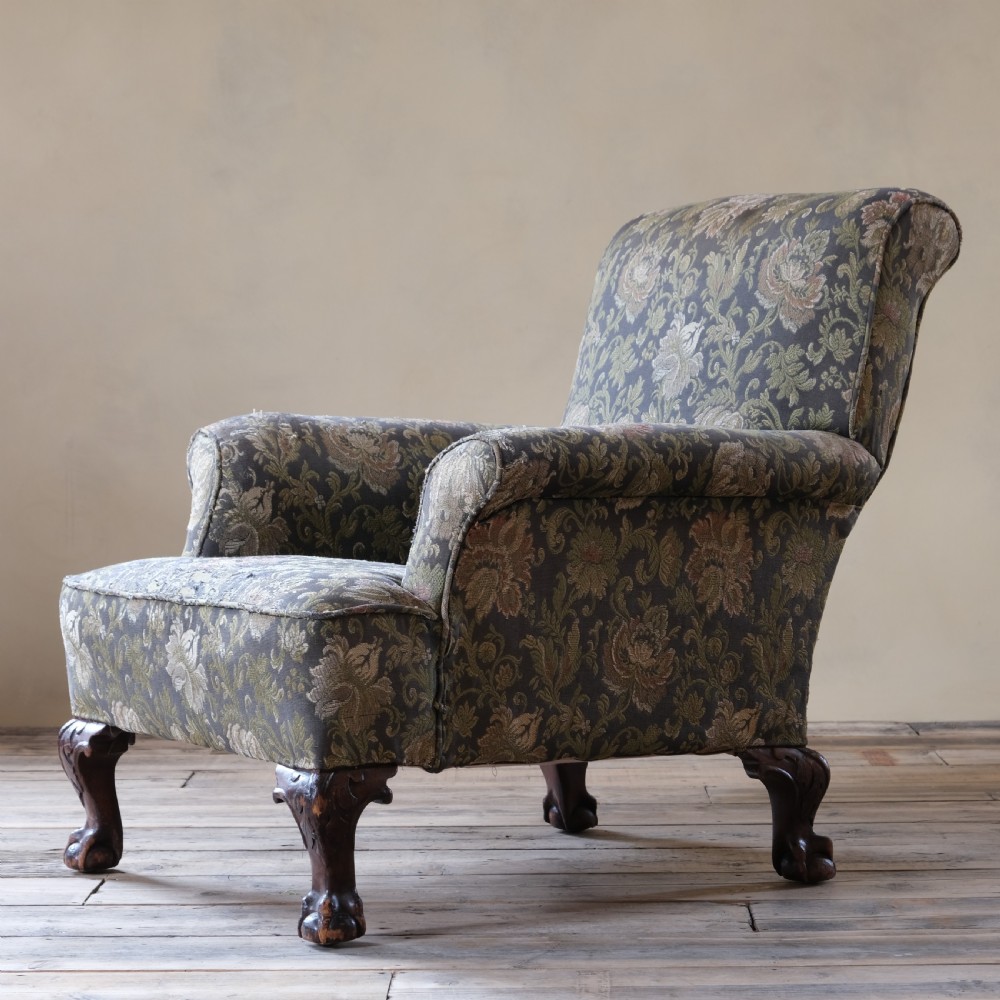 Antique deep seated armchair c1900