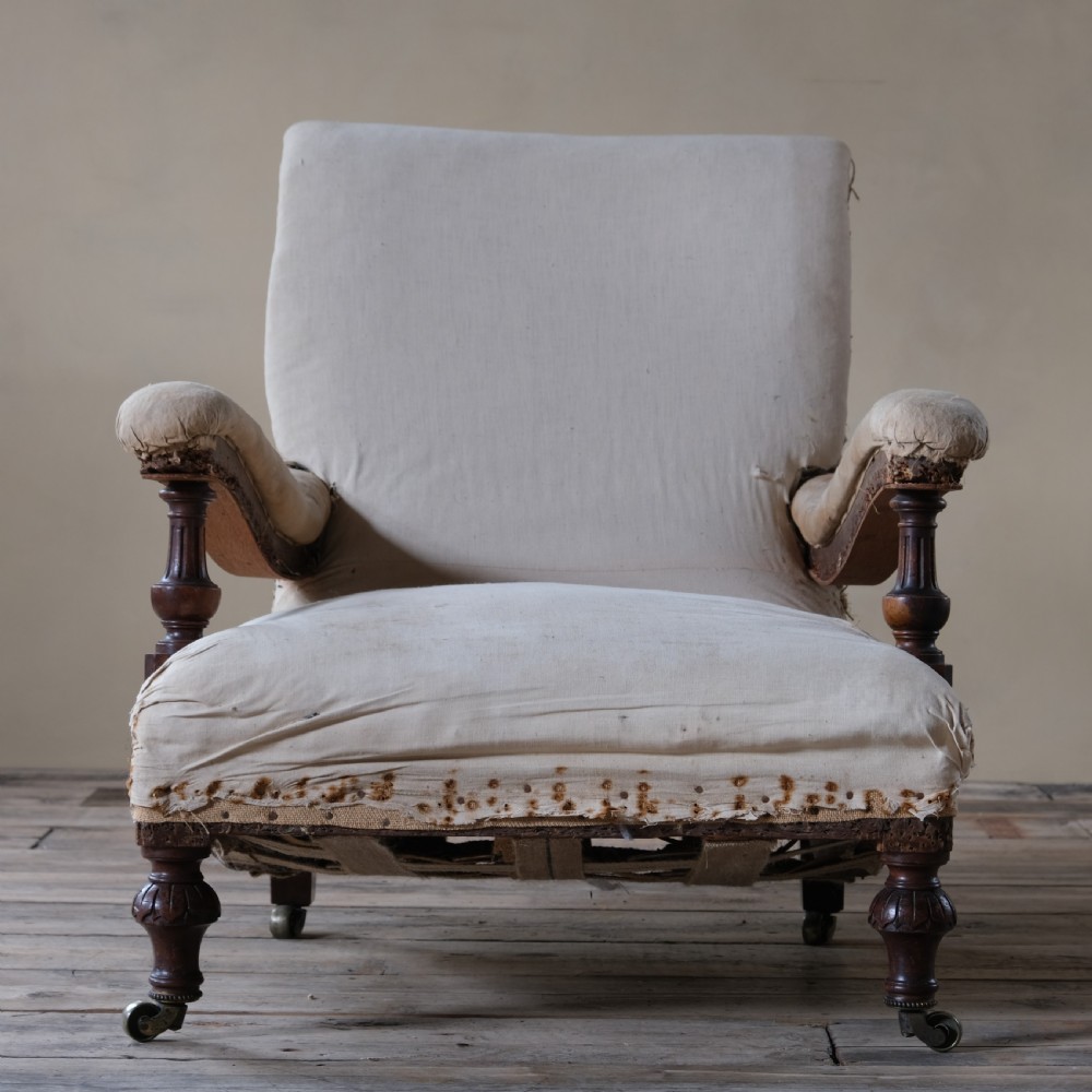 19th century Howard style Open armchair View II