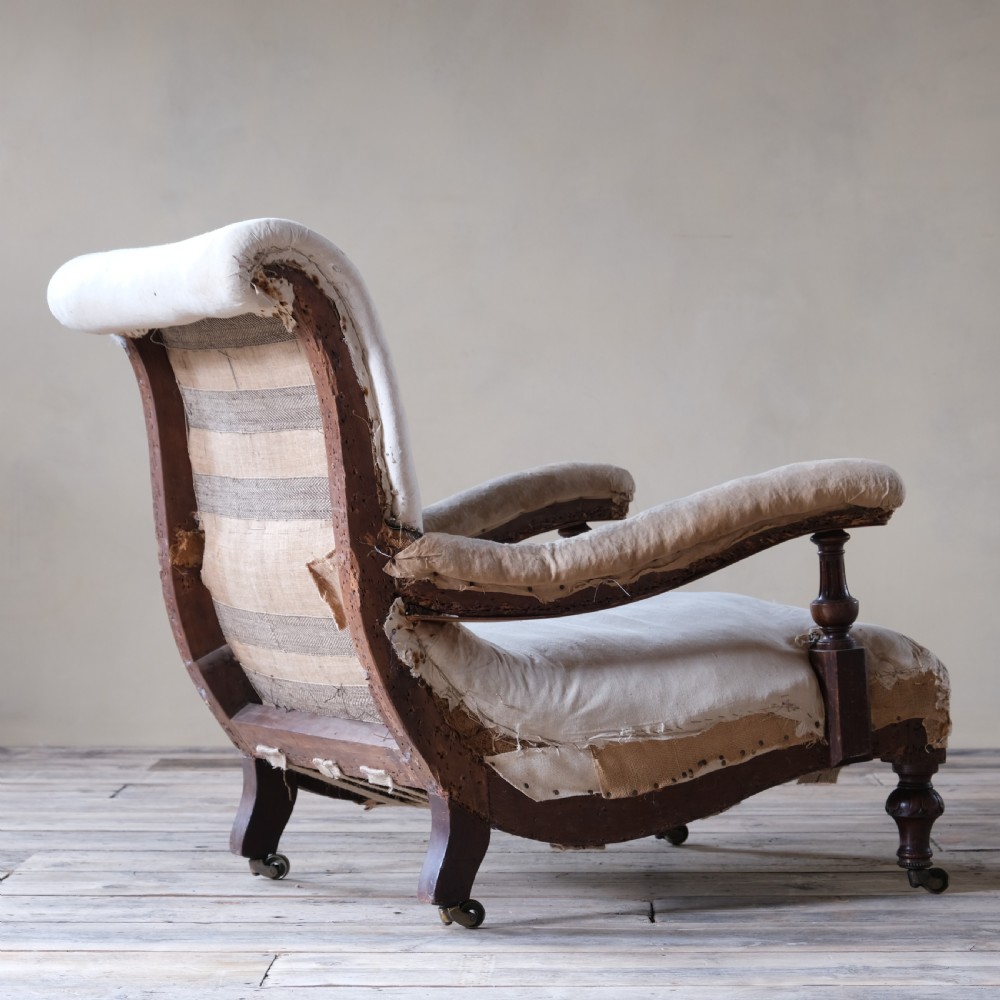19th century Howard style Open armchair View VII