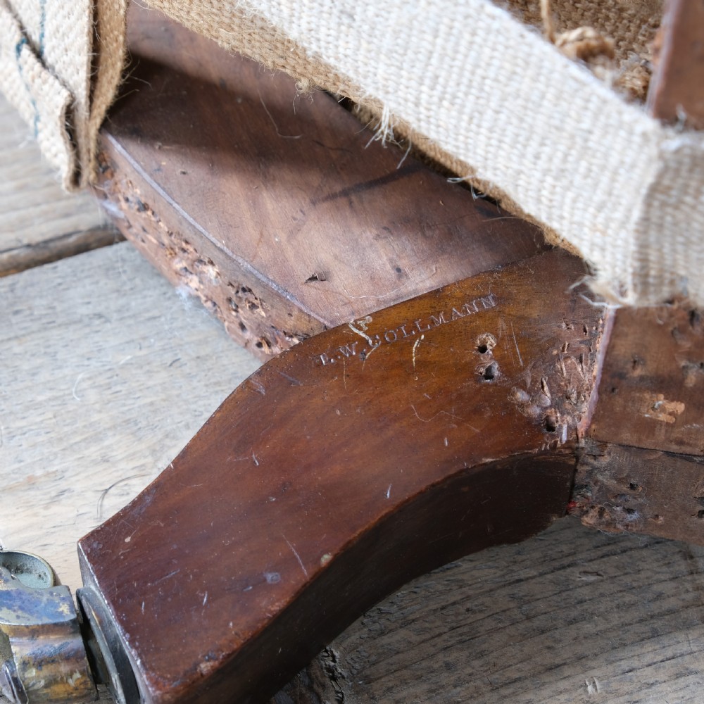 19th century Howard style Open armchair View XI