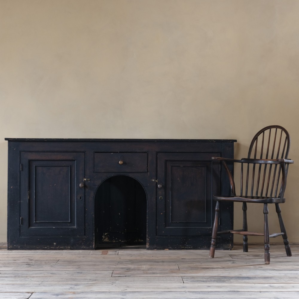 19th century ebonized pine dresser View IV