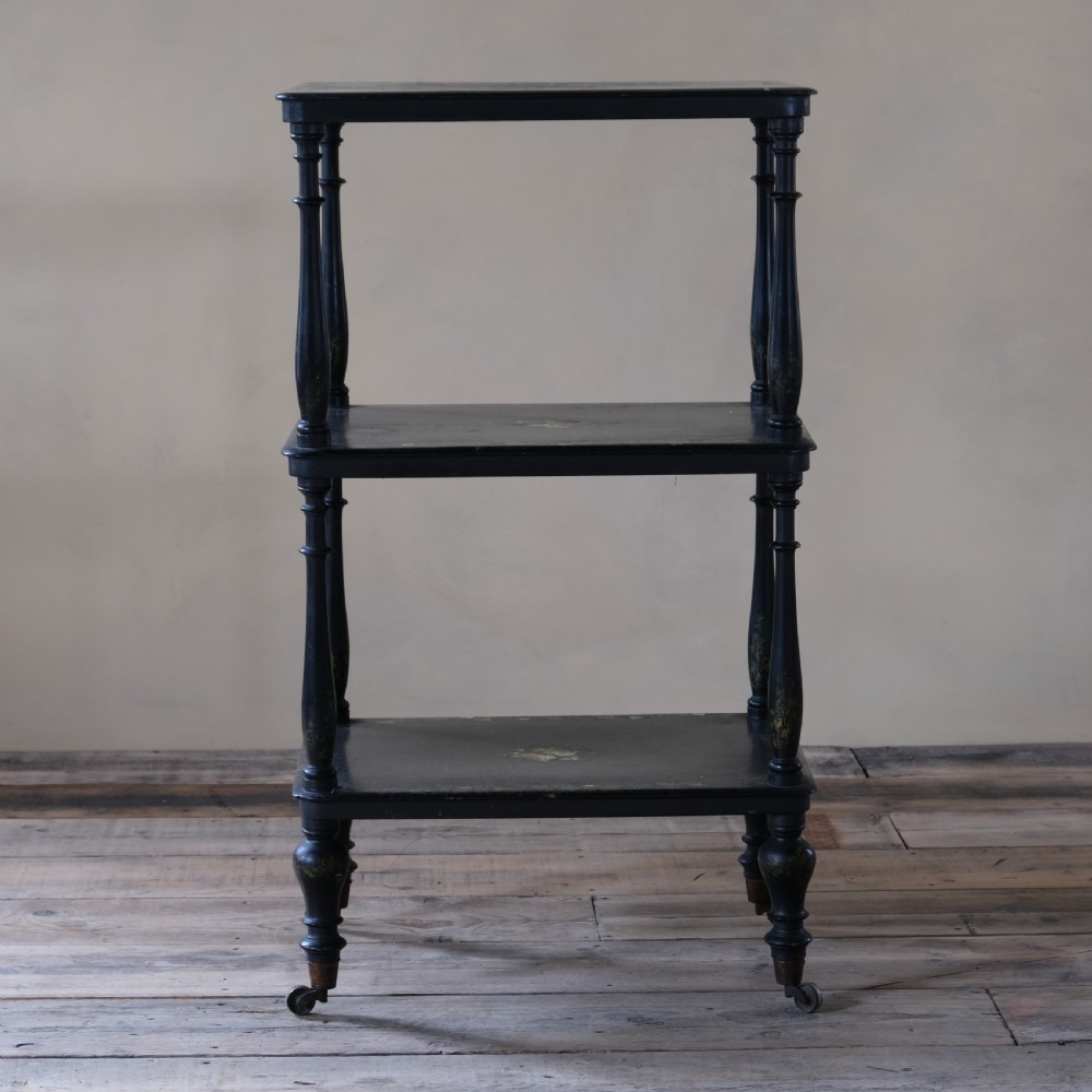 19th century Ebonized whatnot View III
