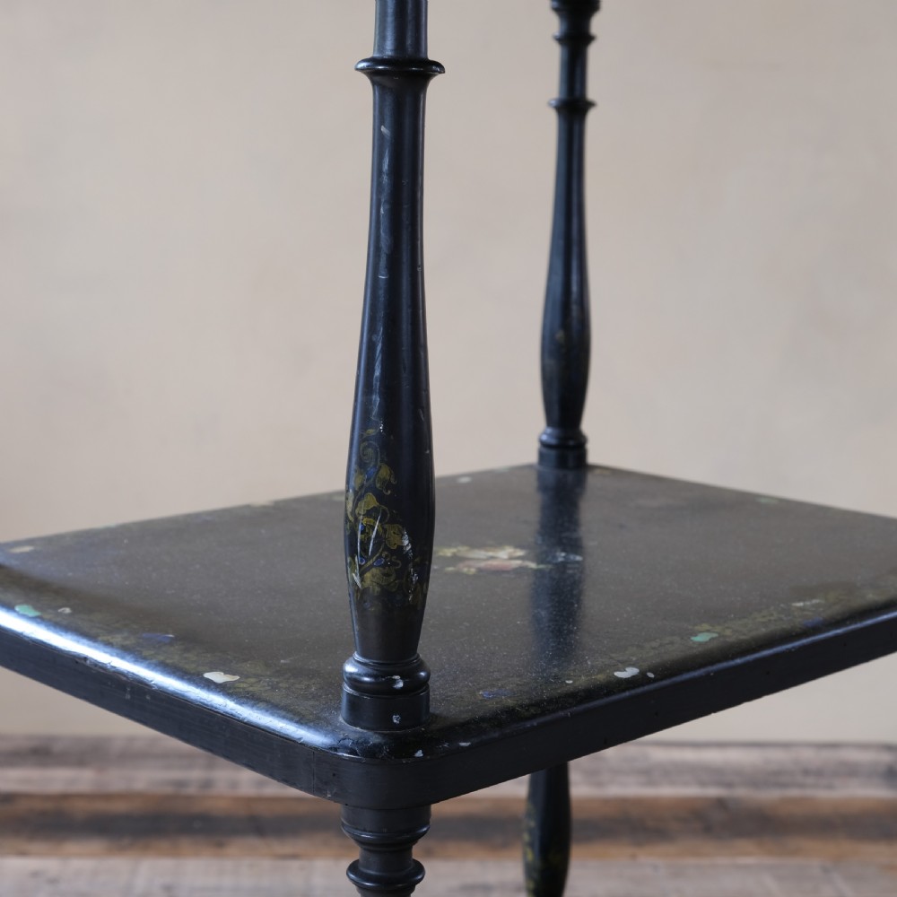19th century Ebonized whatnot View VI