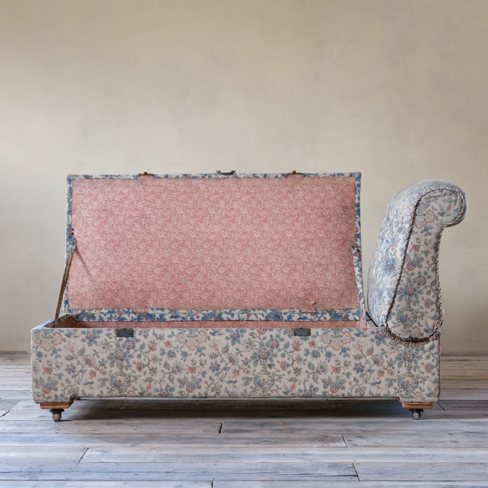 19th century storage daybed ottoman