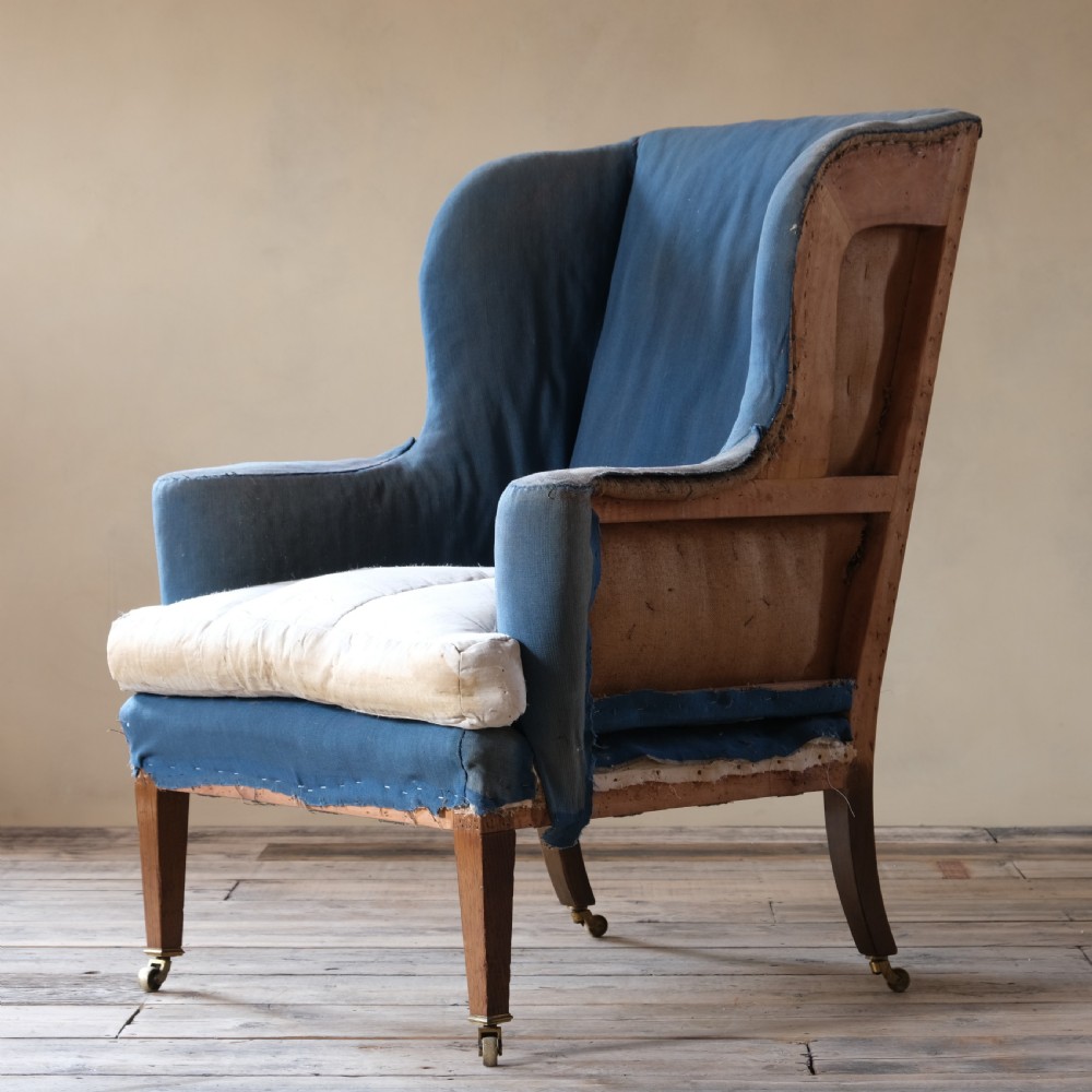 Howard and sons wingback armchair c1900 View II